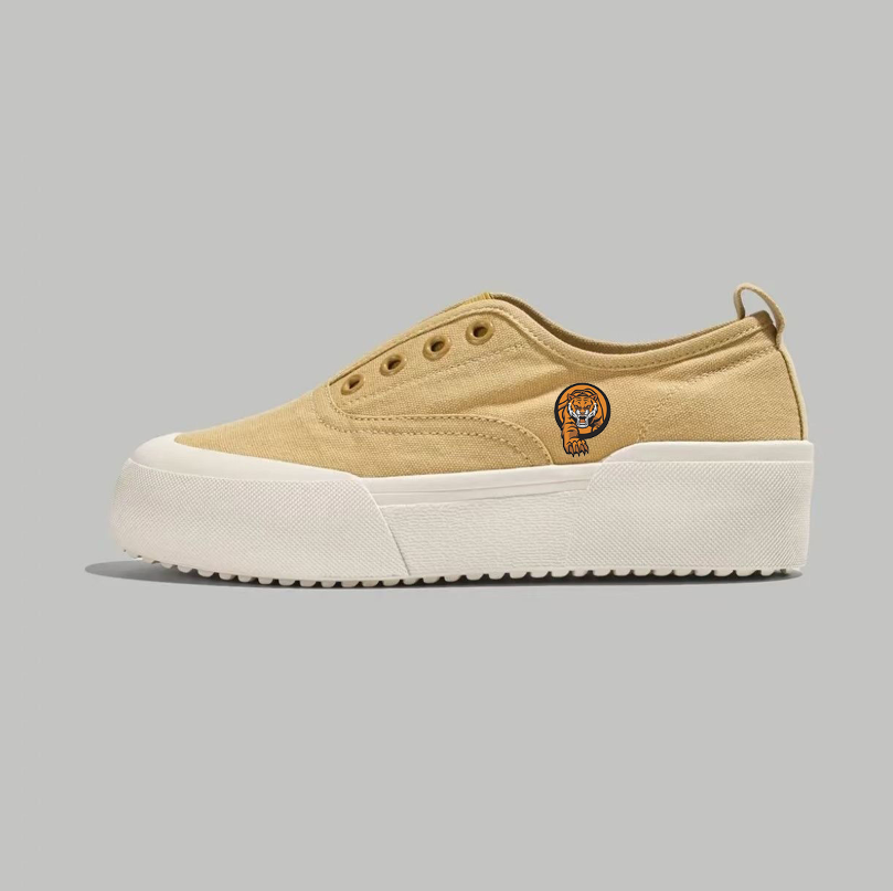 Tiger - Motif Platform Slip - On Sneakers